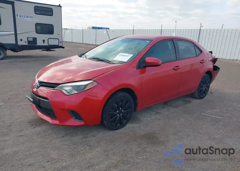 2016 Toyota Corolla Le из США, поврежденный, VIN 5YFBURHE0GP381060